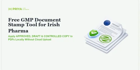 Free GMP Document Stamp Tool for Irish Pharma: Apply APPROVED, DRAFT and CONTROLLED COPY to PDFs Without Cloud Upload