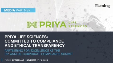 Priya Life Science Partners with Fleming for the 9th Annual Corporate Compliance & Transparency in Life Sciences Summit in Zurich